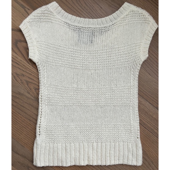 American Eagle Cream Sweater Knit Top - Picture 3 of 5